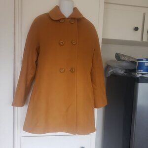 Zara Basics Size Med Gold Coat